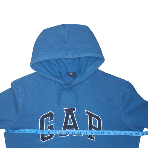 GAP Women's Blue Pullover Hoodie Size M Cotton Blend Casual Sweatshirt