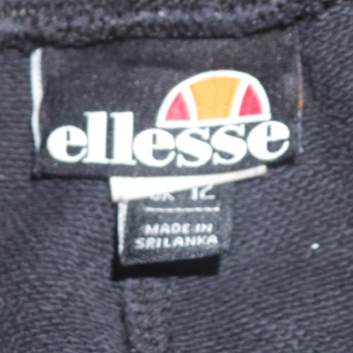 Ellesse Womens Black Jogger Trousers Size 12 Comfortable Fleece