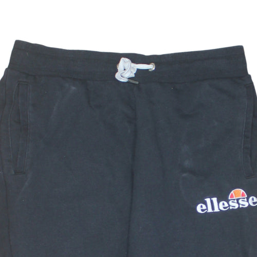 Ellesse Womens Black Jogger Trousers Size 12 Comfortable Fleece