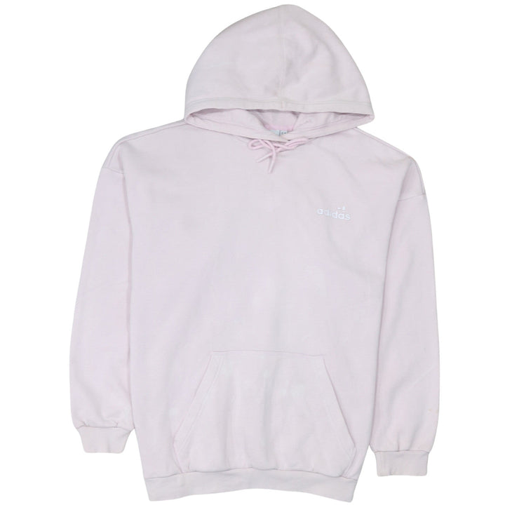 Adidas Womens Pink Pullover Hoodie Size 14 Logo Hooded Sweatshirt
