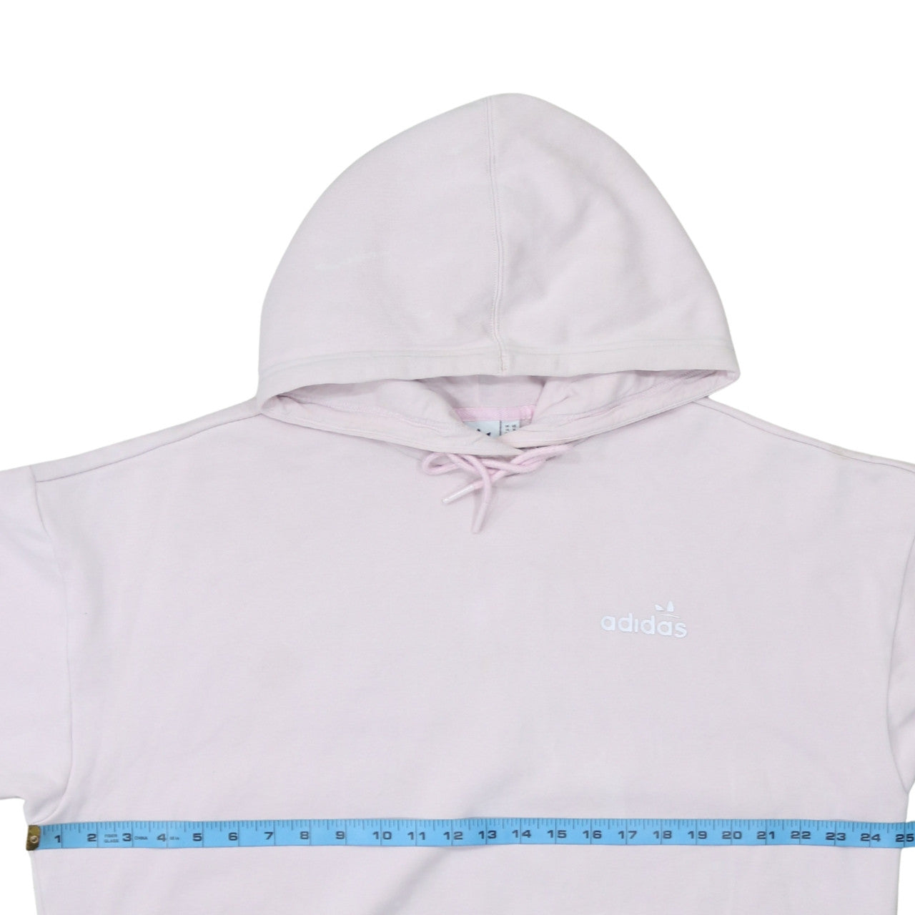Adidas Womens Pink Pullover Hoodie Size 14 Logo Hooded Sweatshirt