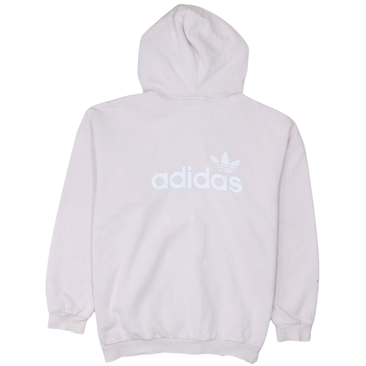 Adidas Womens Pink Pullover Hoodie Size 14 Logo Hooded Sweatshirt