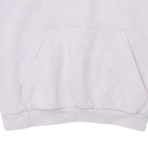 Adidas Womens Pink Pullover Hoodie Size 14 Logo Hooded Sweatshirt