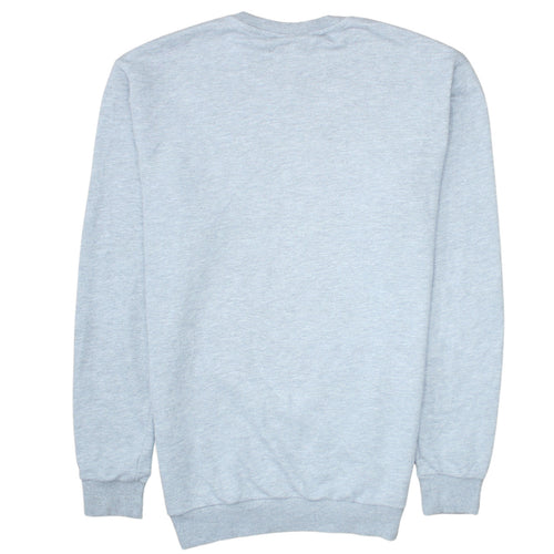 Ellesse Mens Grey Crew Neck Sweatshirt Small Regular Fit Embroidered Logo