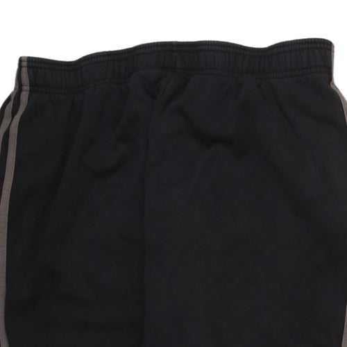 Adidas Men's Black Jogger Trousers Size M Tapered Fit