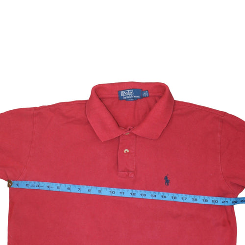 Ralph Lauren Men's Red Long Sleeve Cotton Polo Shirt XL