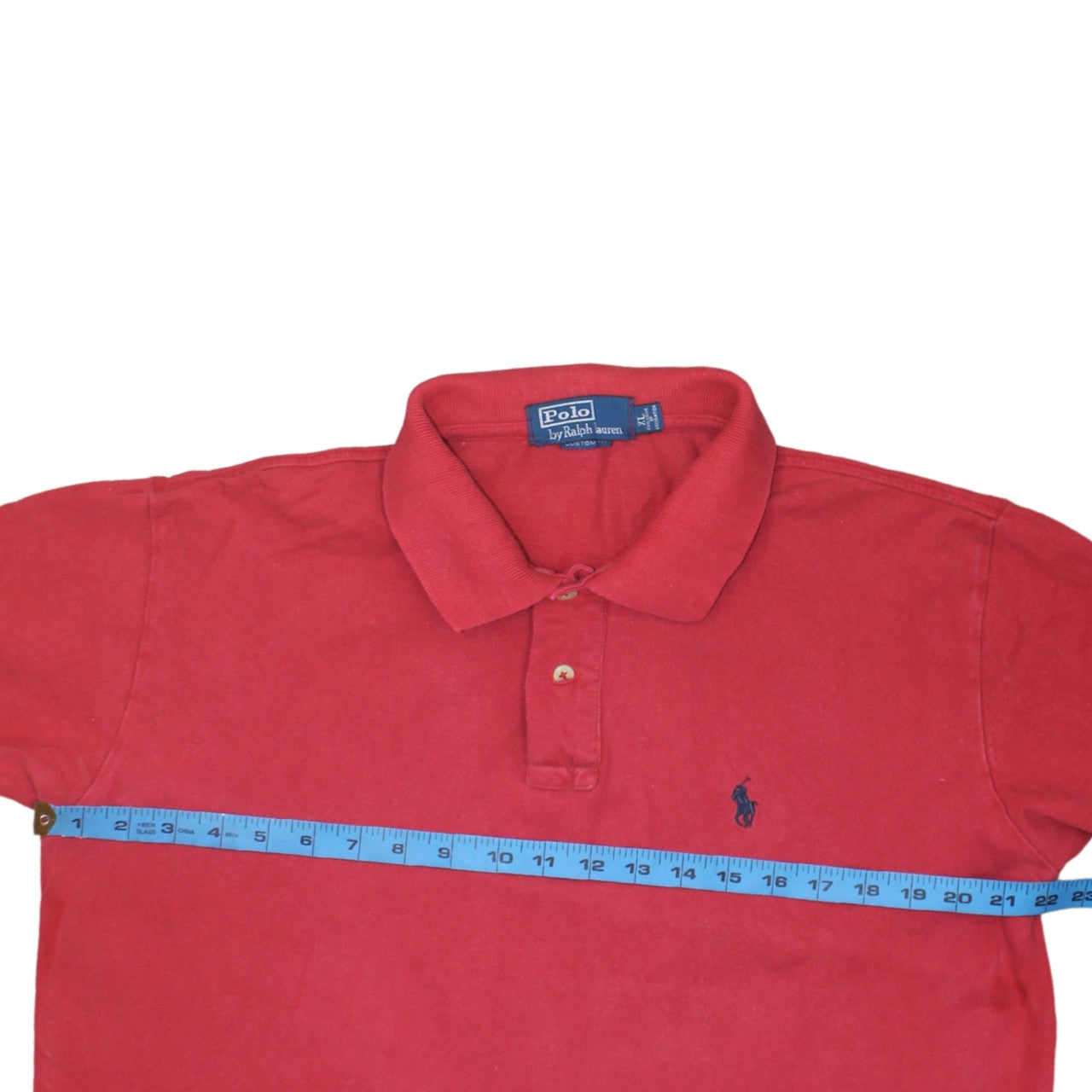 Ralph Lauren Men's Red Long Sleeve Cotton Polo Shirt XL