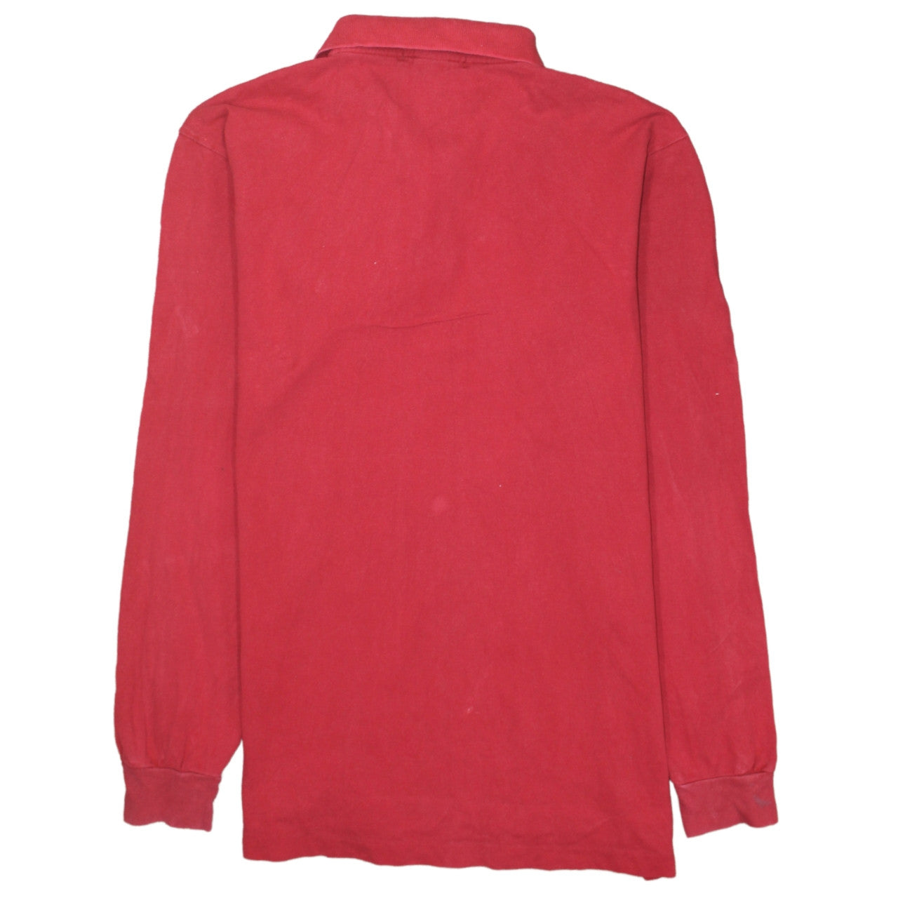 Ralph Lauren Men's Red Long Sleeve Cotton Polo Shirt XL