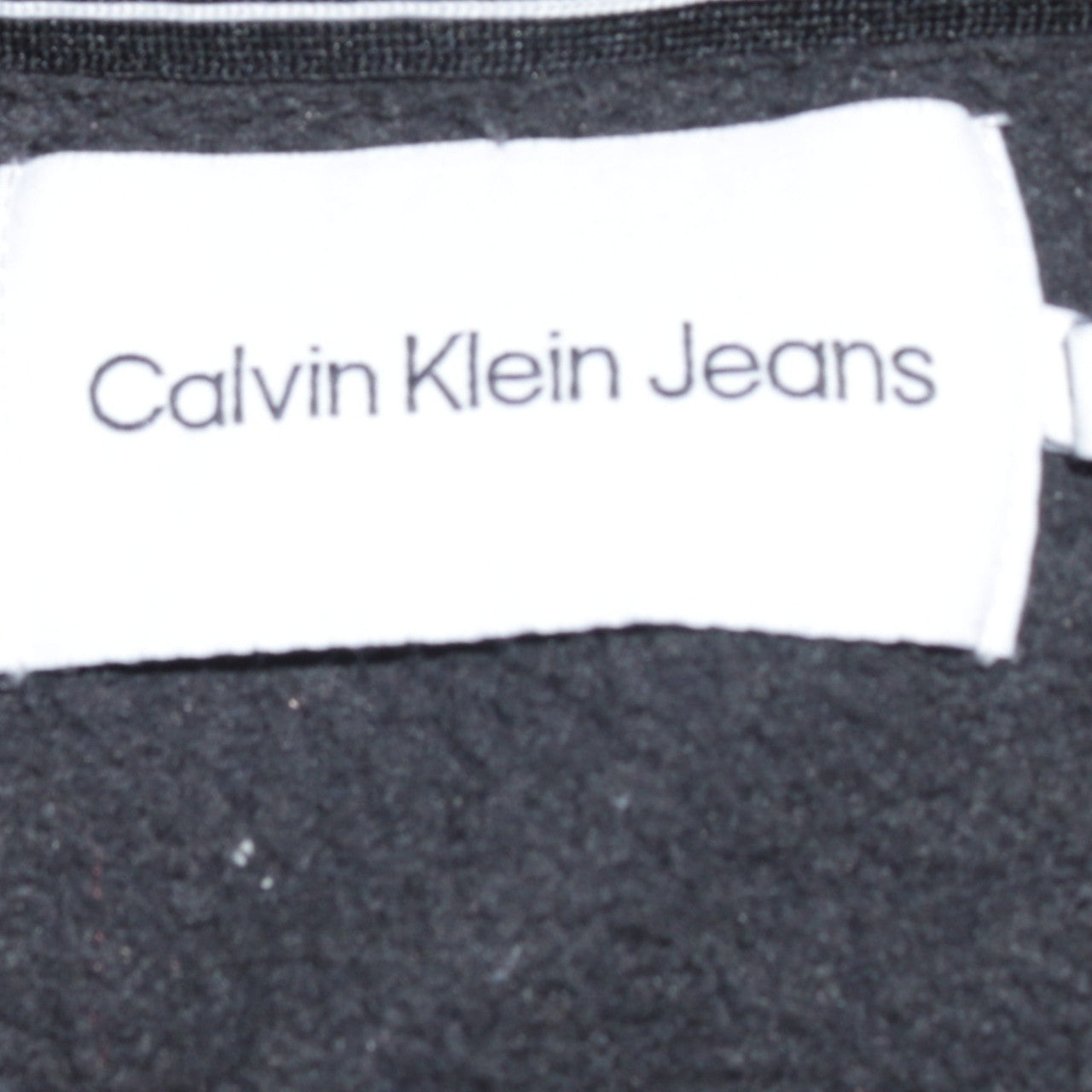 Calvin Klein Jeans Men's Black Logo Sweatshirt M Regular Fit