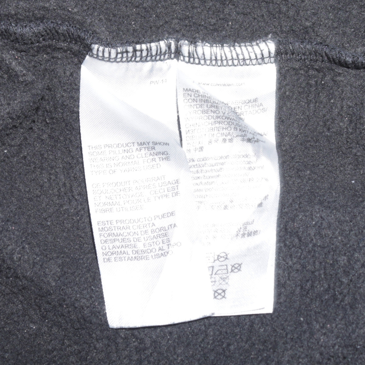 Calvin Klein Jeans Men's Black Logo Sweatshirt M Regular Fit