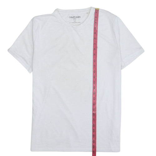 Calvin Klein Men's White Polyester Golf T-Shirt Size L