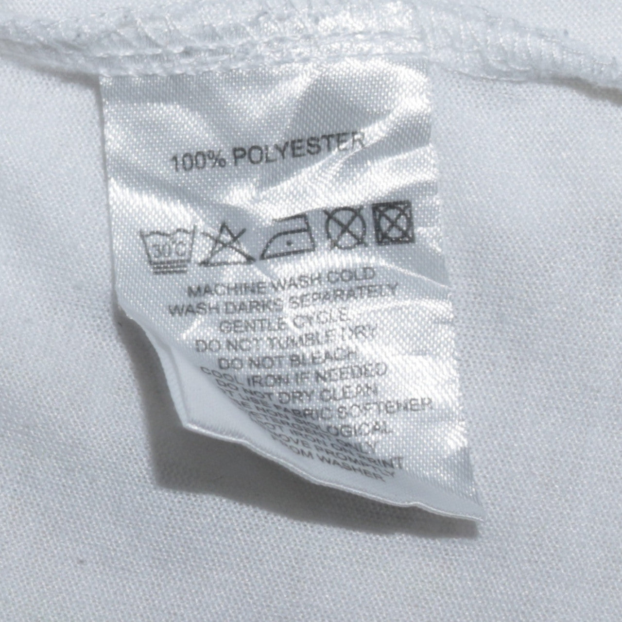 Calvin Klein Men's White Polyester Golf T-Shirt Size L