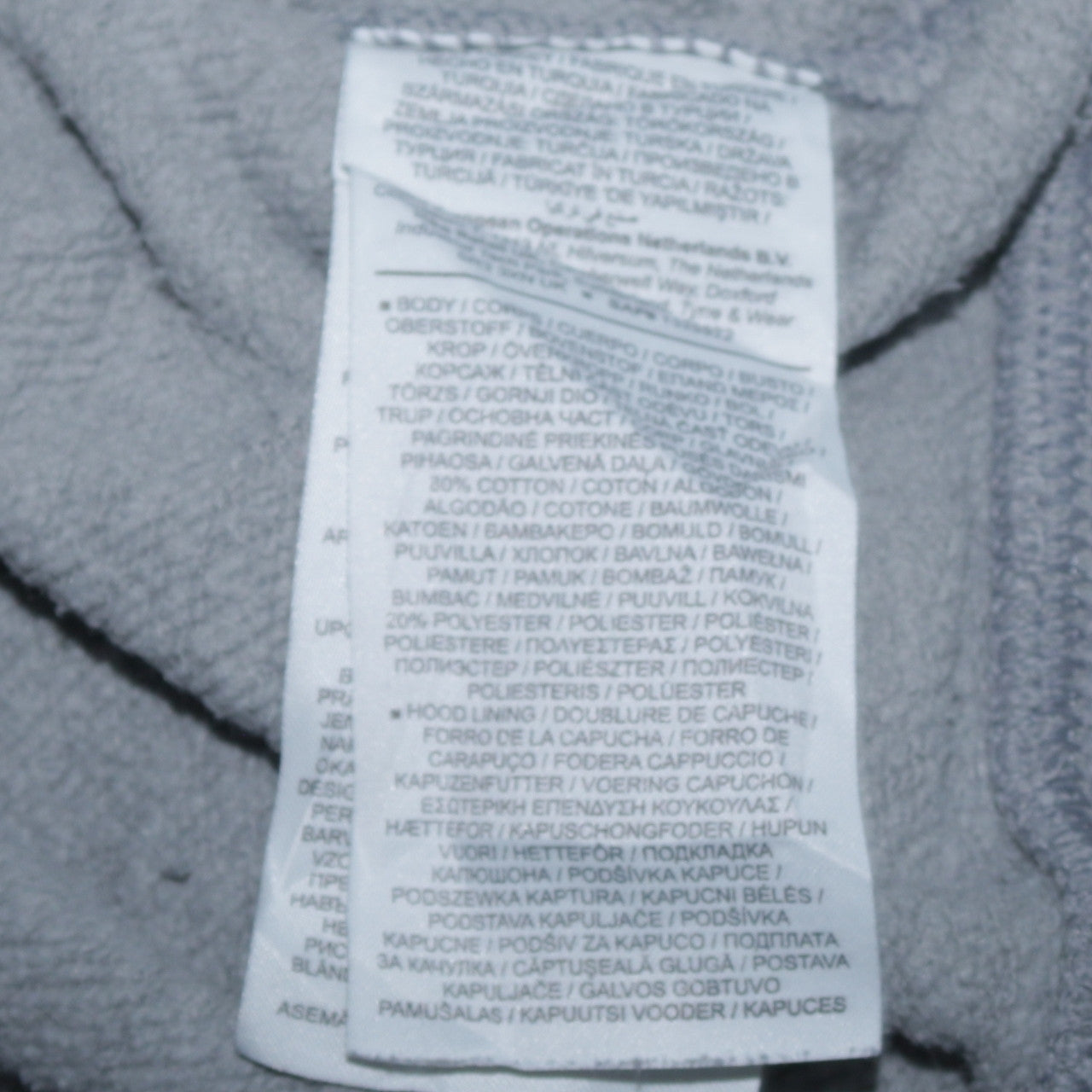 Nike Men Grey Pullover Hoodie Regular Fit S Fleece Sportswear