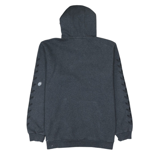 Adidas Men’s Grey XL Pullover Hoodie with Logo and Pockets