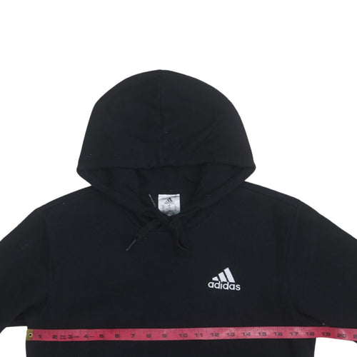 Adidas Mens Black XS Pullover Hoodie Fleece Logo Sportswear