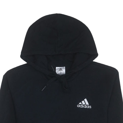 Adidas Mens Black XS Pullover Hoodie Fleece Logo Sportswear
