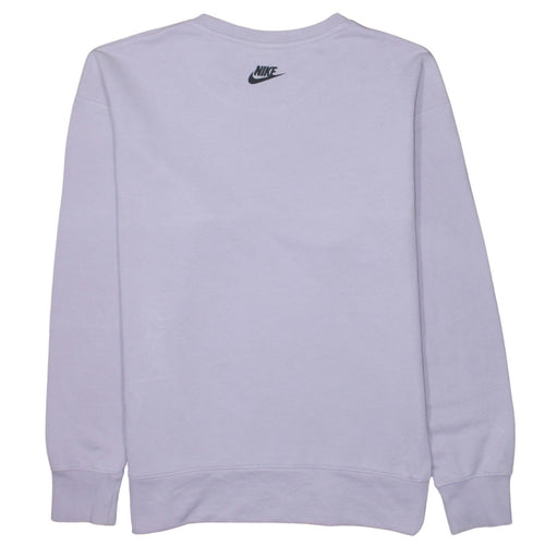 Nike Womens Lilac Sweatshirt Small Crew Neck Long Sleeve Pullover