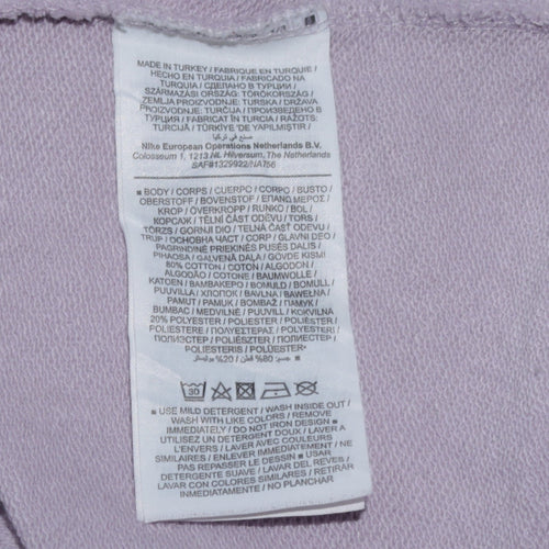 Nike Womens Lilac Sweatshirt Small Crew Neck Long Sleeve Pullover