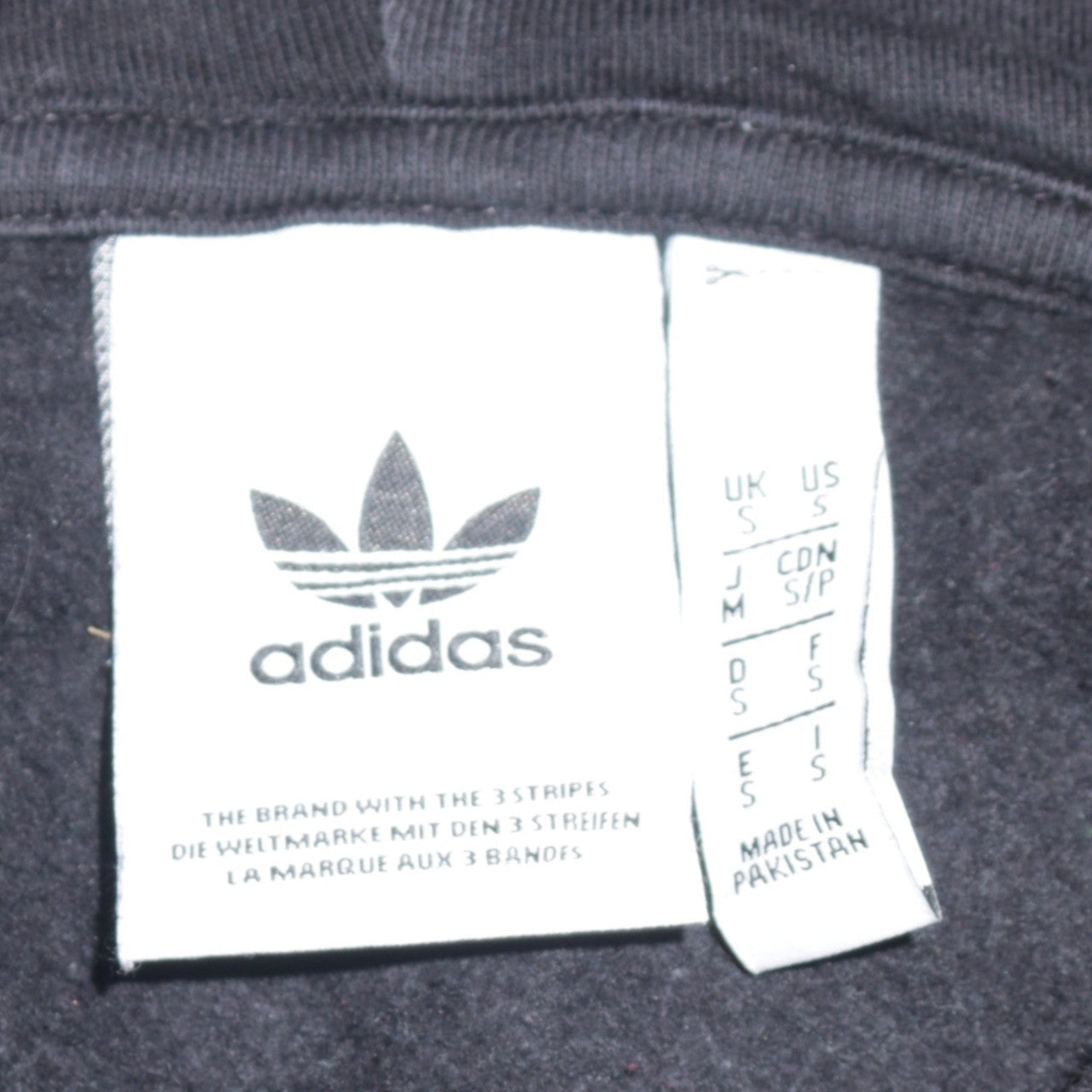 Adidas Men's Black Full Zip Hoodie Small Logo Sportswear