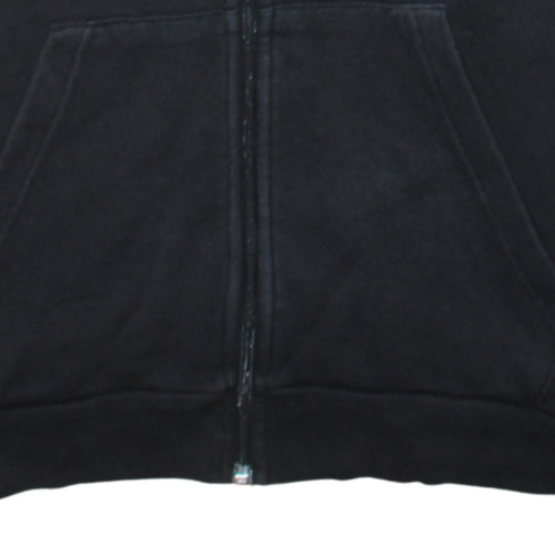 Adidas Men's Black Full Zip Hoodie Small Logo Sportswear