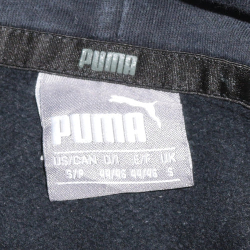 Puma Men's Black Small Pullover Hoodie Logo Fleece Sweatshirt