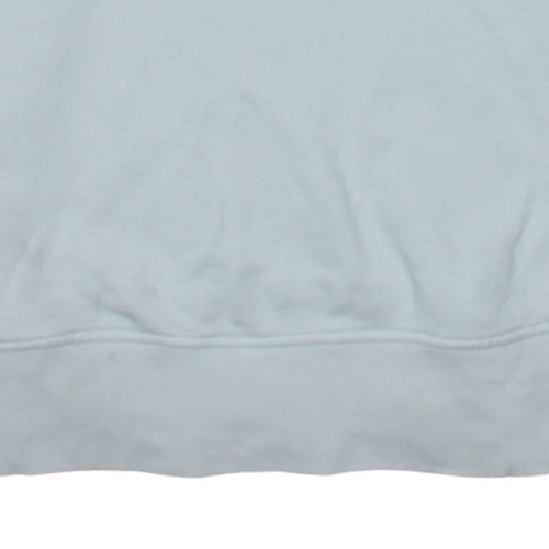 Adidas Womens White Pullover Hoodie Size 12 Long Sleeve Logo Design