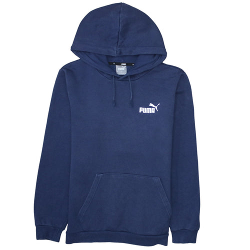 Puma Men's Blue Pullover Hoodie Small Regular Fit Sportswear