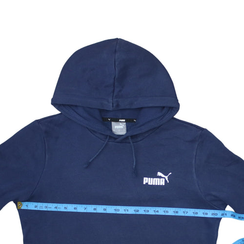 Puma Men's Blue Pullover Hoodie Small Regular Fit Sportswear