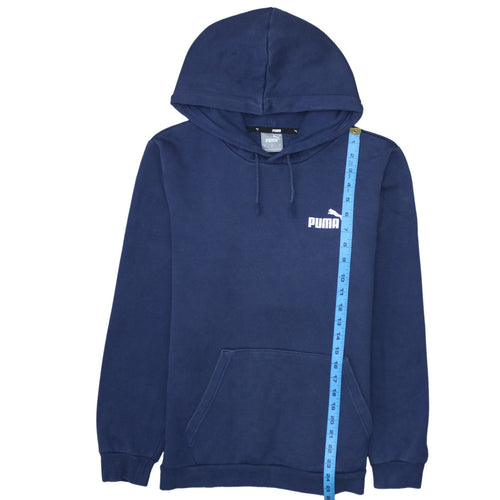 Puma Men's Blue Pullover Hoodie Small Regular Fit Sportswear