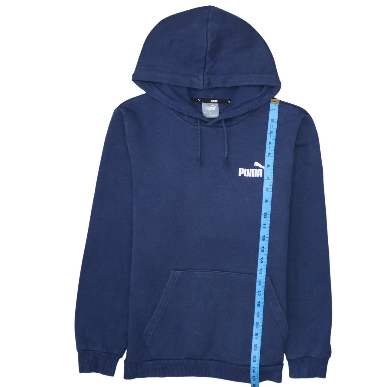 Puma Men's Blue Pullover Hoodie Small Regular Fit Sportswear