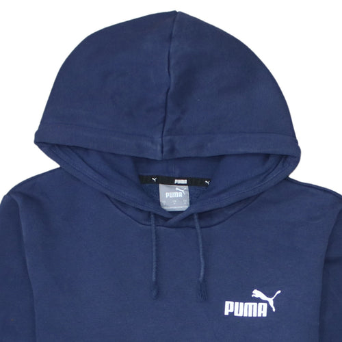 Puma Men's Blue Pullover Hoodie Small Regular Fit Sportswear