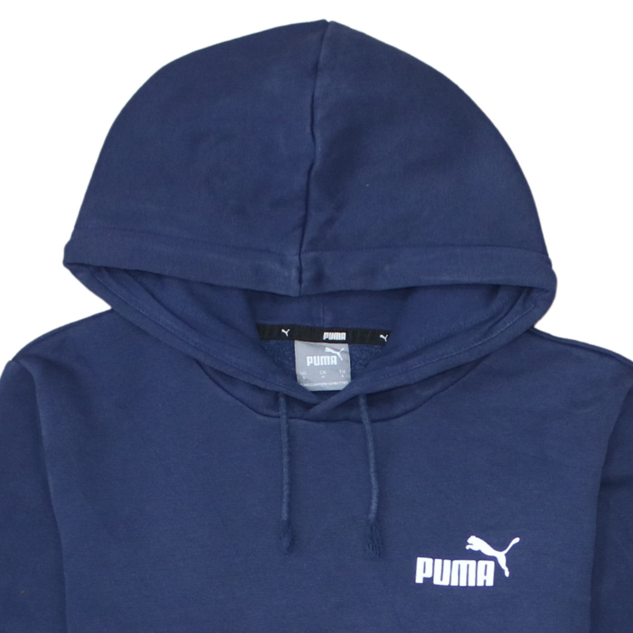 Puma Men's Blue Pullover Hoodie Small Regular Fit Sportswear