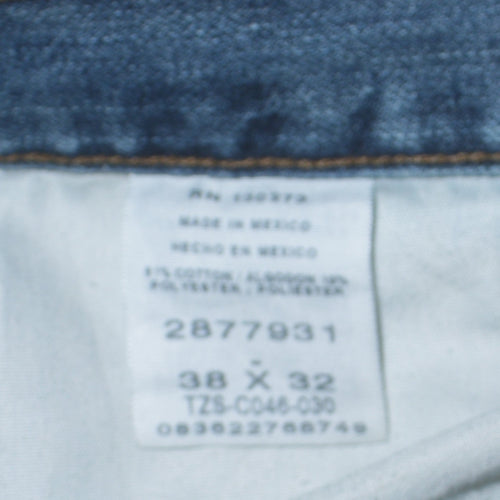 Lee Men's Blue Carpenter Relaxed Fit Denim Jeans 38x32