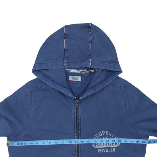 Hilfiger Denim Men's Blue Full Zip Hoodie Size L Regular Fit