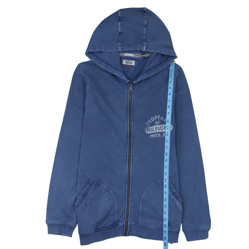 Hilfiger Denim Men's Blue Full Zip Hoodie Size L Regular Fit
