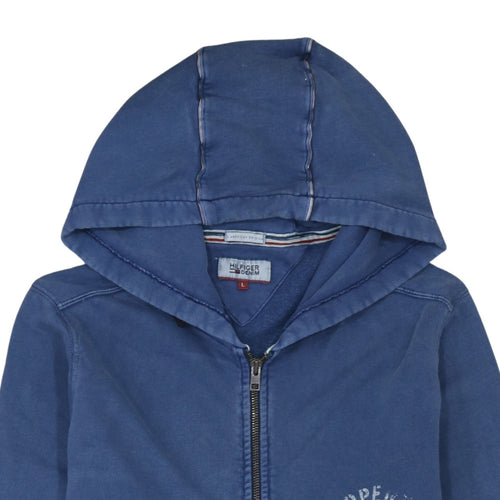 Hilfiger Denim Men's Blue Full Zip Hoodie Size L Regular Fit