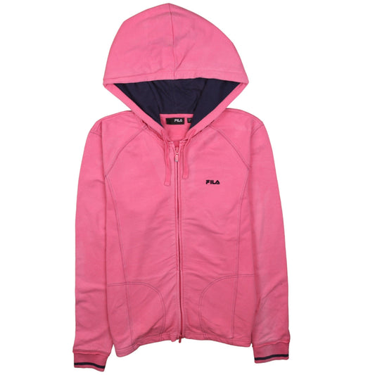 Fila Women's Pink Full Zip Hoodie Size 14 L