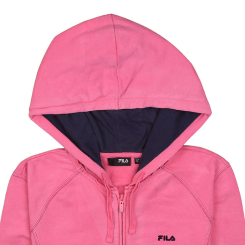 Fila Women's Pink Full Zip Hoodie Size 14 L