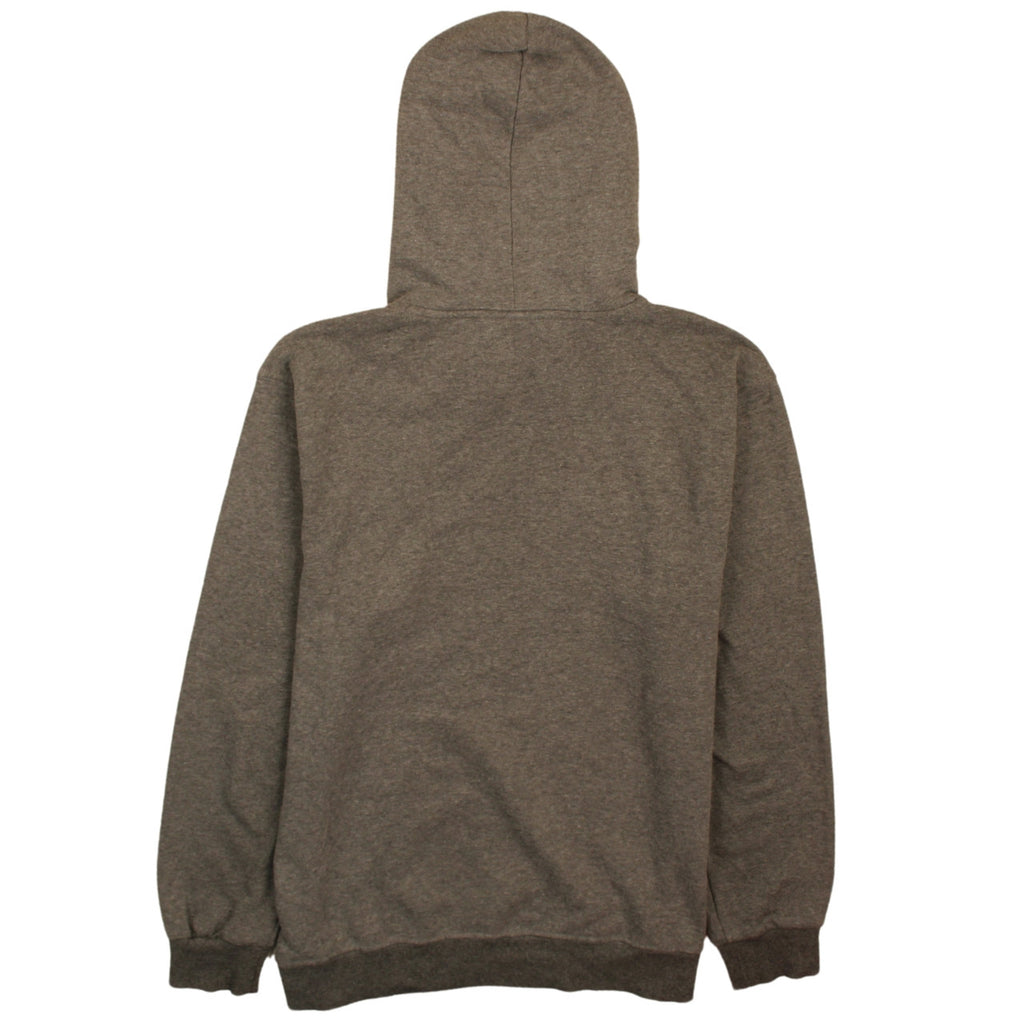 Burberry Men's Grey XL Embroidered Logo Pullover Hoodie