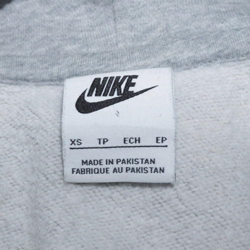 Nike Men’s Grey Pullover Hoodie XS Regular Fit Sportswear