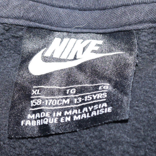 Nike Boys Black Pullover Hoodie XL 13-15 Years Fleece Lined Sweatshirt