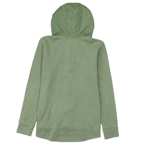 Nike Men's Green XS Full Zip Hoodie Lightweight Cotton Blend