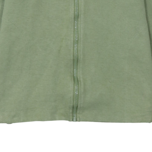 Nike Men's Green XS Full Zip Hoodie Lightweight Cotton Blend