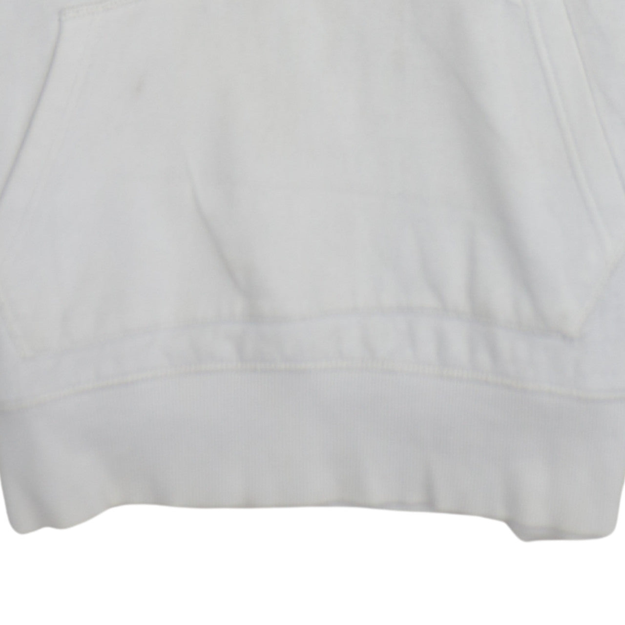 Tommy Hilfiger Men's White Pullover Hoodie L Regular Fit Cotton