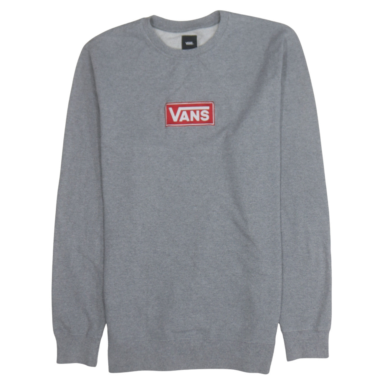 Vans Men's Grey Logo Crew Neck Sweatshirt Size L