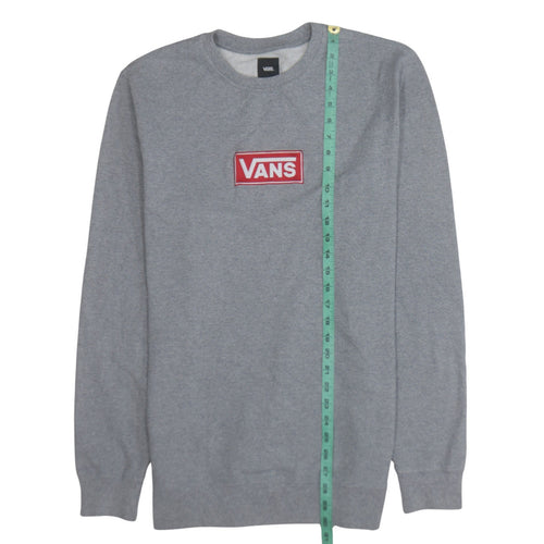 Vans Men's Grey Logo Crew Neck Sweatshirt Size L