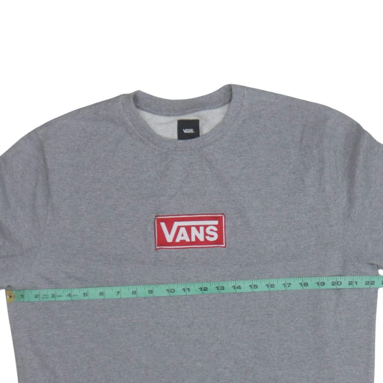 Vans Men's Grey Logo Crew Neck Sweatshirt Size L