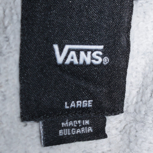 Vans Men's Grey Logo Crew Neck Sweatshirt Size L