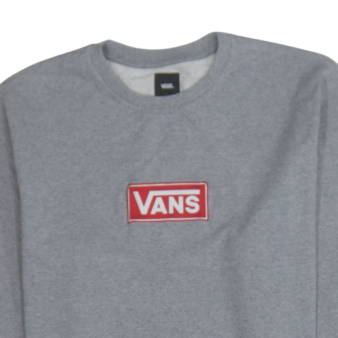 Vans Men's Grey Logo Crew Neck Sweatshirt Size L