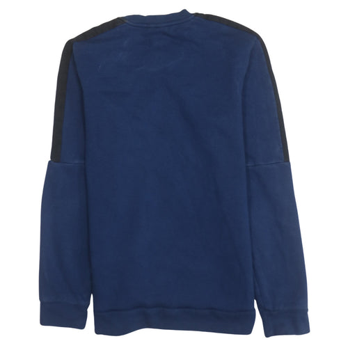 Adidas Men’s Blue Crew Neck Pullover Sweatshirt M Regular Fit